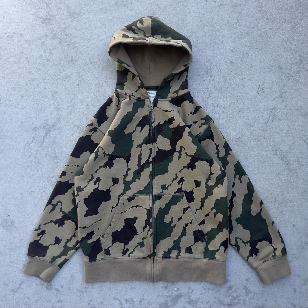 Y2K 90s Style Baggy Oversized Women’s Old Navy Camo Zip up Hoodie